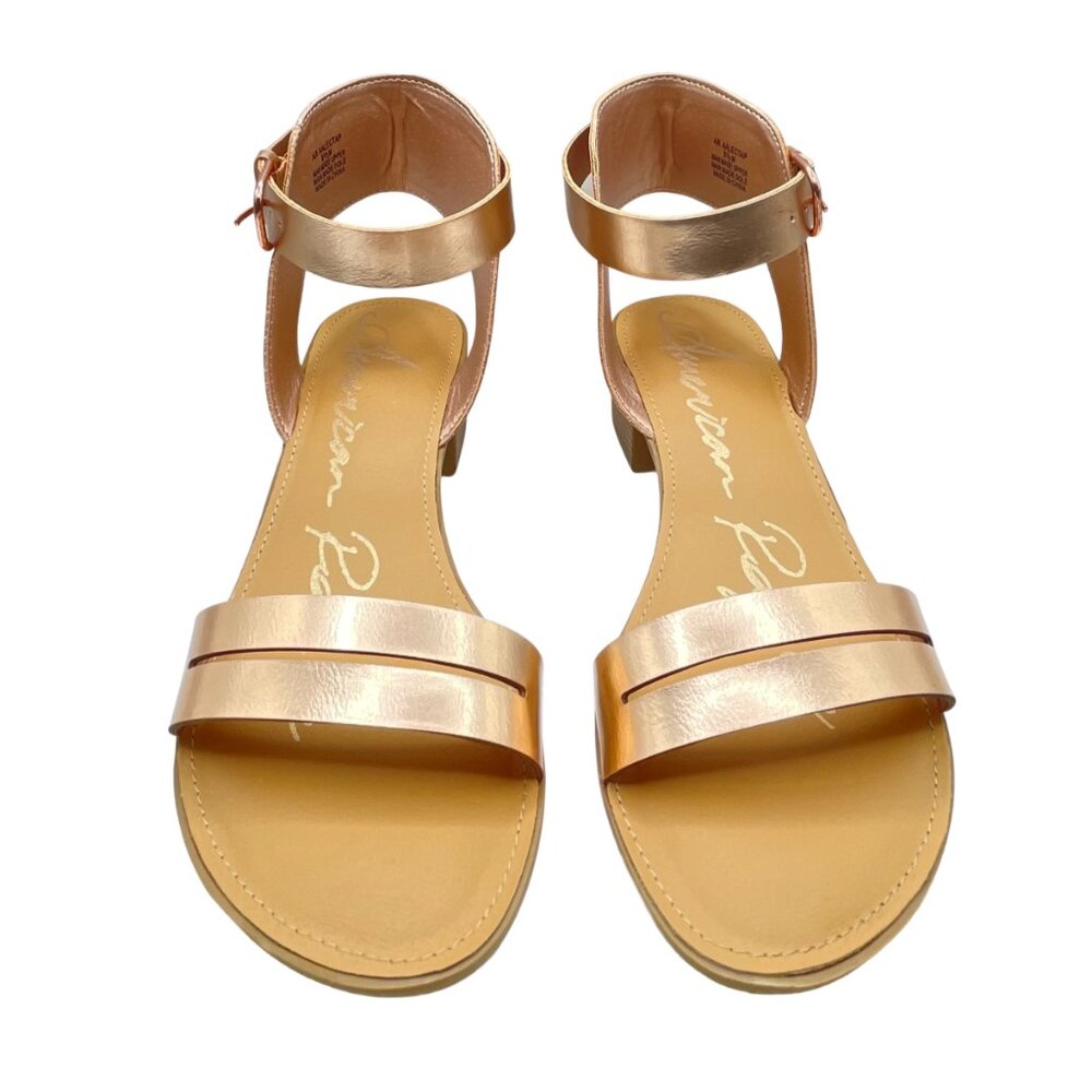 Women's Elegant Gold Sandals Size 8.5
